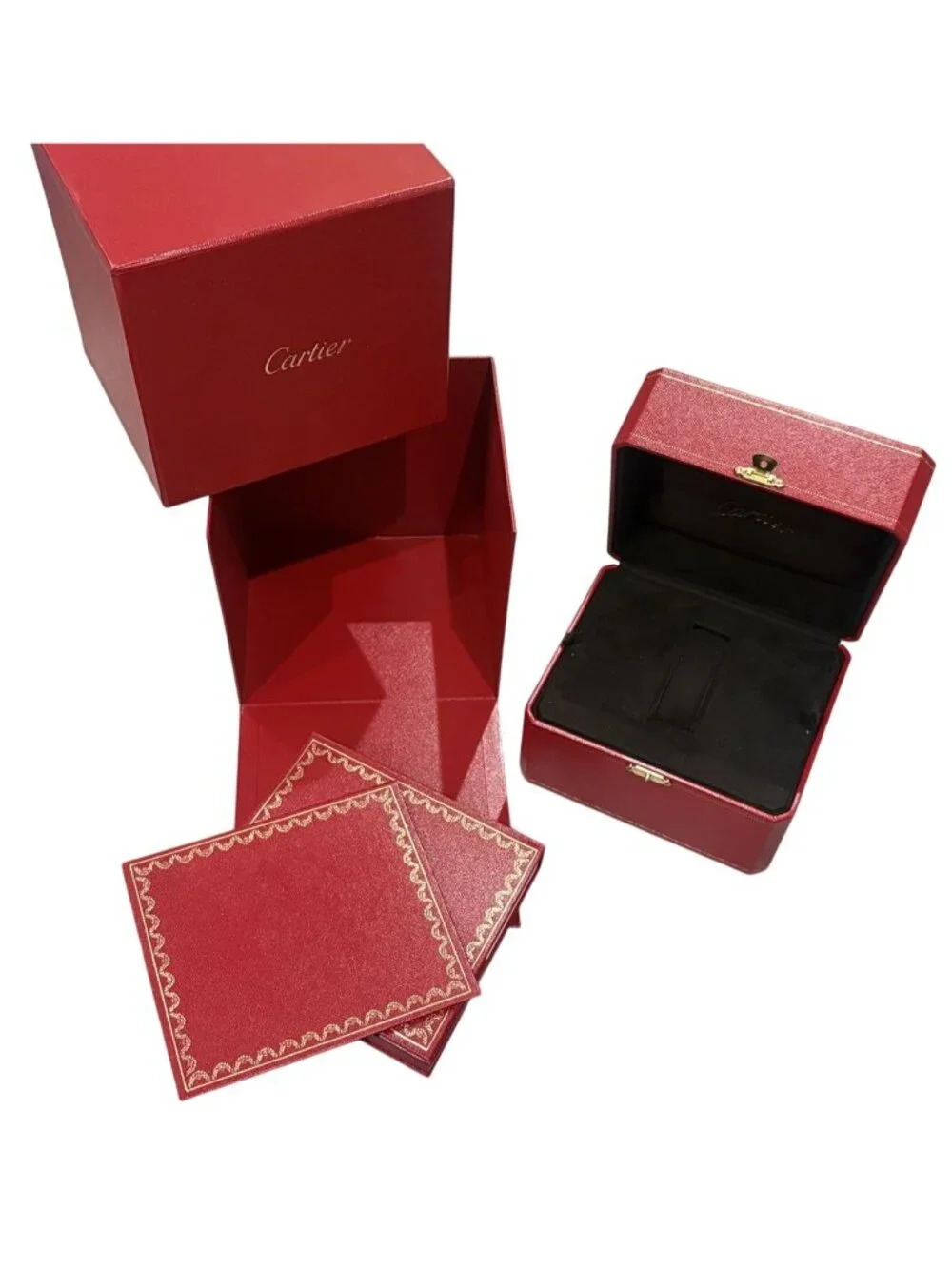Cartier Pasha 42mm Leather Nesting Watch Boxes With Authenticity Certificate and
